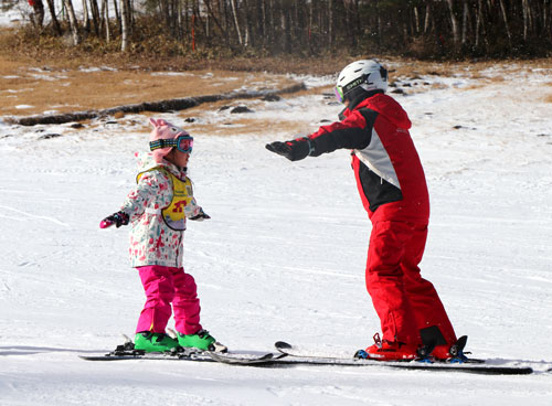 初心者向けスキーレッスン